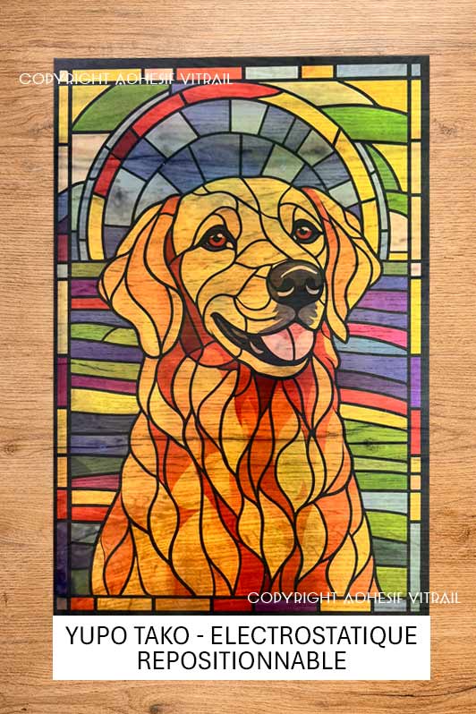 Adhesif Vitrail ANIMAL - CHIEN 1