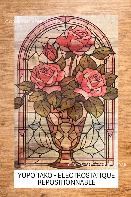Adhesif Vitrail FLEUR 33