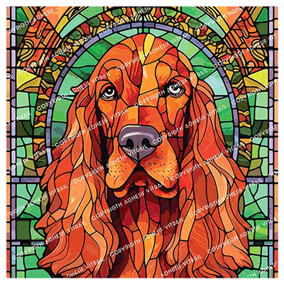 Adhesif Vitrail ANIMAL - CHIEN 6