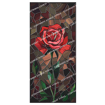 Adhesif Vitrail FLEUR 13