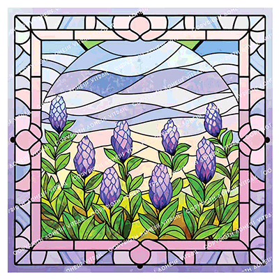 Adhesif Vitrail FLEUR 31