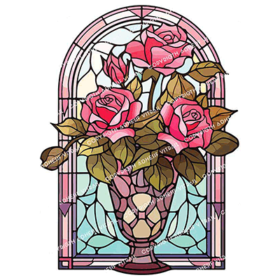 Adhesif Vitrail FLEUR 33