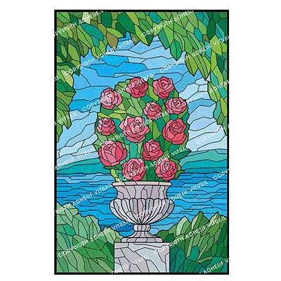 Adhesif Vitrail FLEUR 44