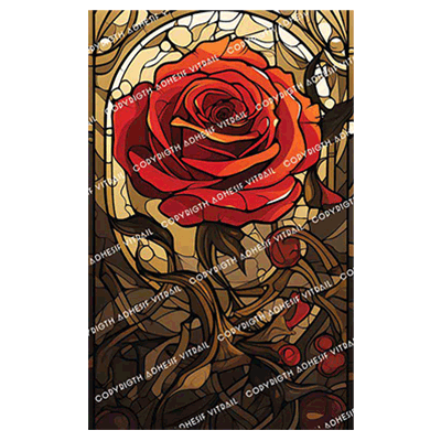 Adhesif Vitrail FLEUR 5