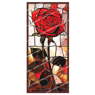 Adhesif Vitrail FLEUR 7