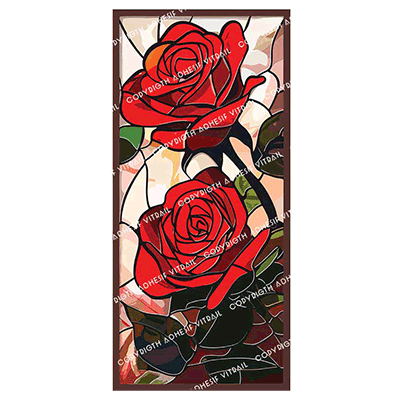 Adhesif Vitrail FLEUR 8