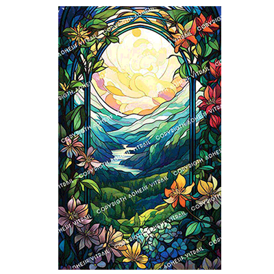Adhesif Vitrail PAYSAGE 1