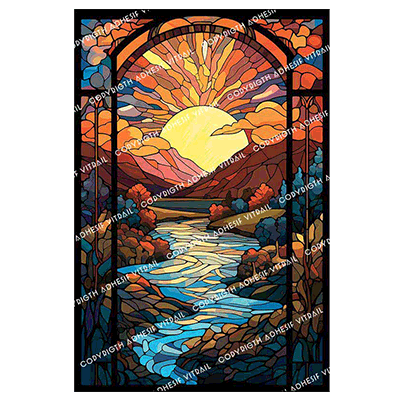 Adhesif Vitrail PAYSAGE 20