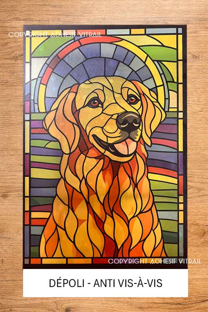 Adhesif Vitrail ANIMAL - CHIEN 1