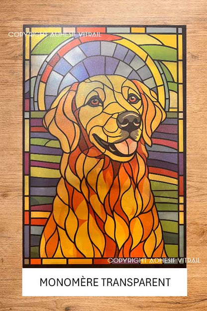 Adhesif Vitrail ANIMAL - CHIEN 1