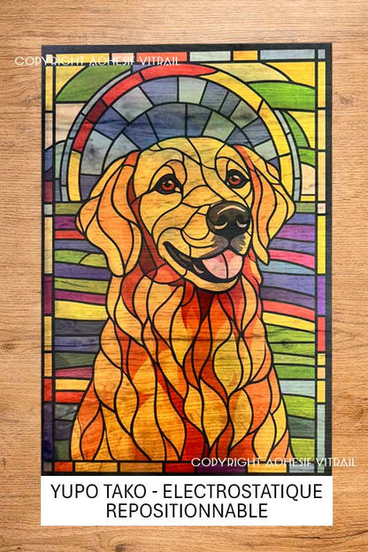 Adhesif Vitrail ANIMAL - CHIEN 1