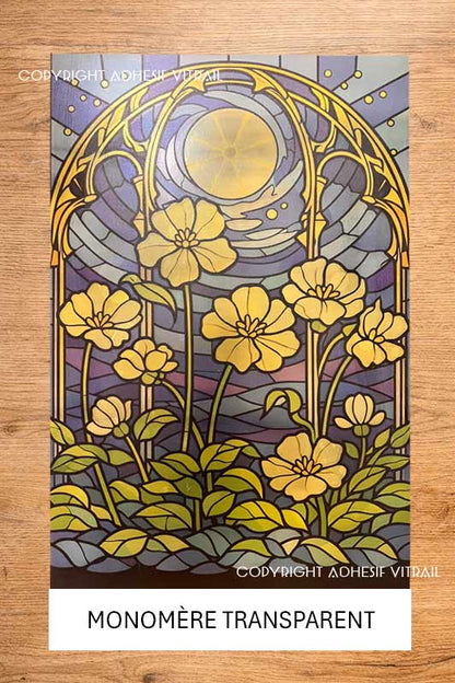 Adhesif Vitrail FLEUR 18