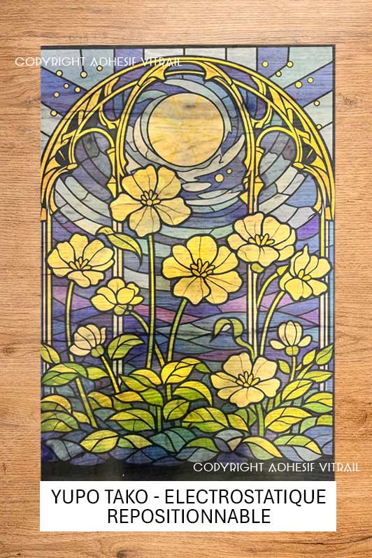 Adhesif Vitrail FLEUR 18