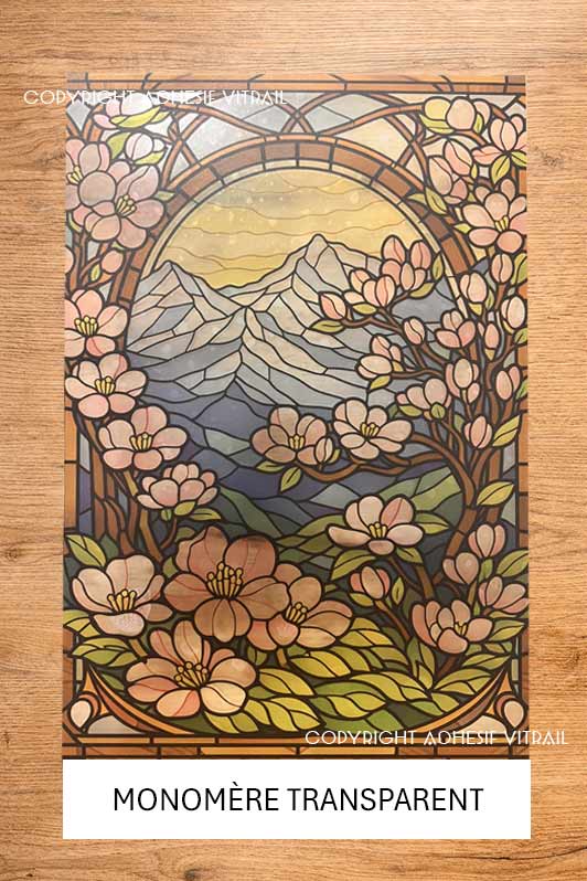 Adhesif Vitrail FLEUR 19