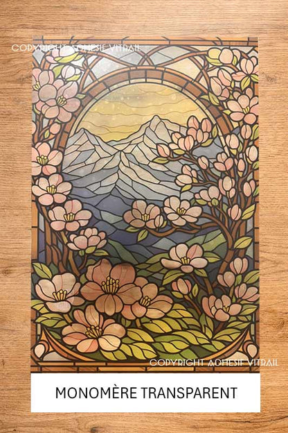 Adhesif Vitrail FLEUR 19