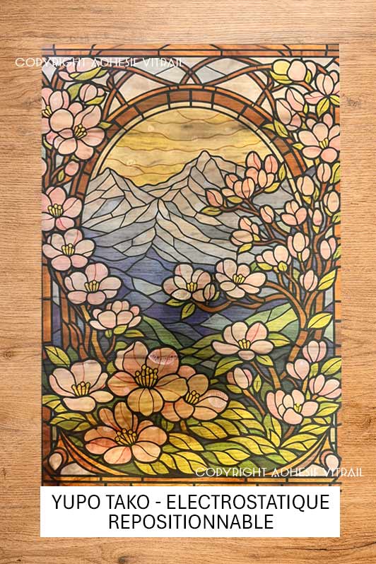 Adhesif Vitrail FLEUR 19