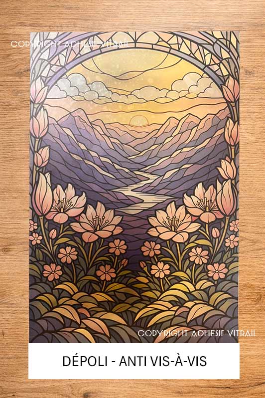 Adhesif Vitrail FLEUR 29