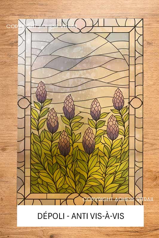 Adhesif Vitrail FLEUR 31