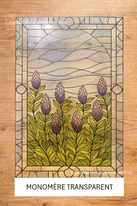 Adhesif Vitrail FLEUR 31
