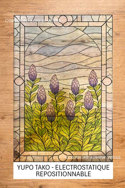 Adhesif Vitrail FLEUR 31