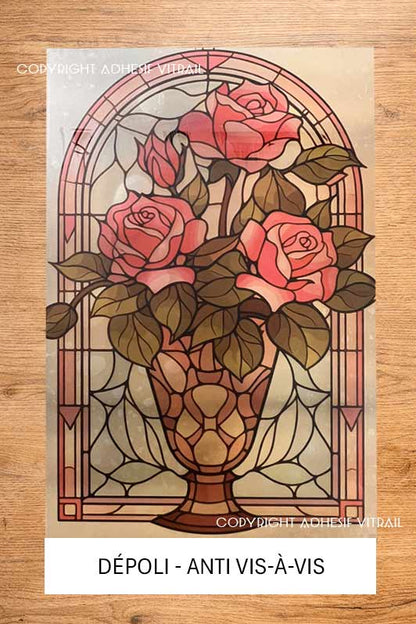 Adhesif Vitrail FLEUR 33
