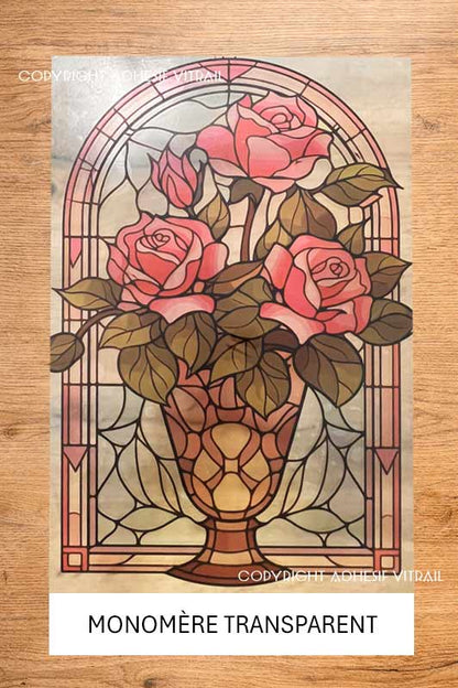 Adhesif Vitrail FLEUR 33