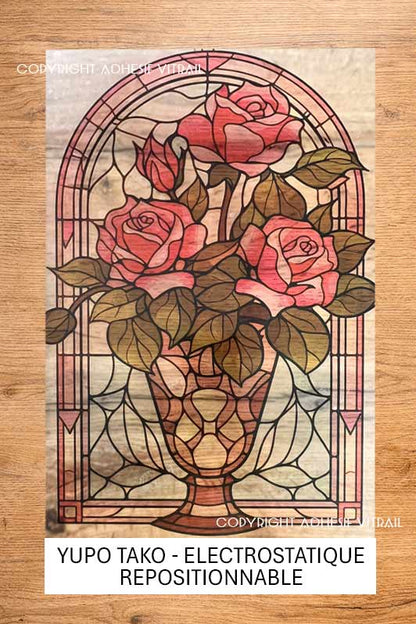 Adhesif Vitrail FLEUR 33