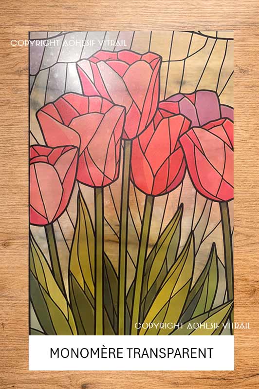 Adhesif Vitrail FLEUR 42