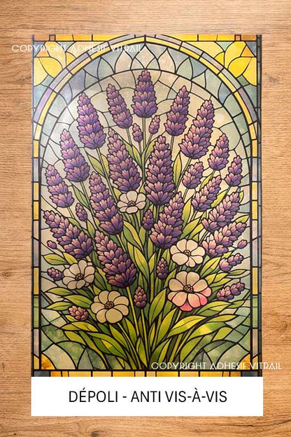 Adhesif Vitrail FLEUR 48