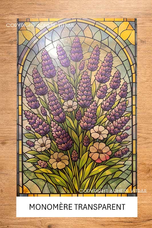 Adhesif Vitrail FLEUR 48