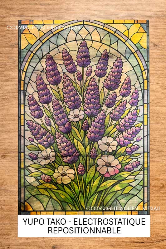 Adhesif Vitrail FLEUR 48