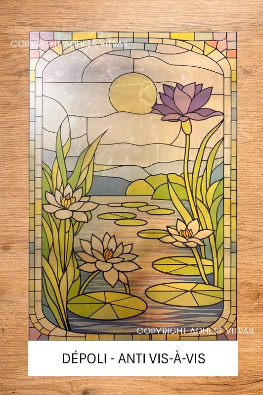 Adhesif Vitrail FLEUR 56