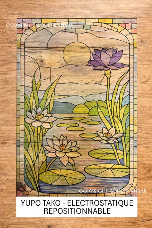Adhesif Vitrail FLEUR 56