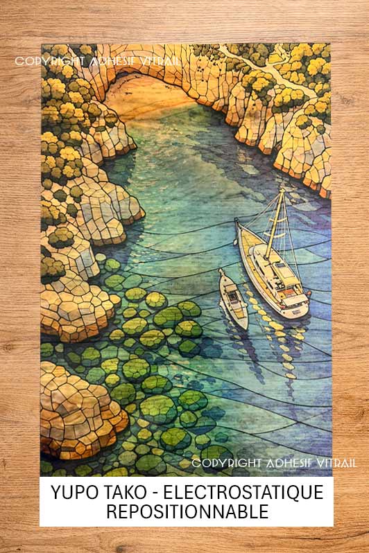Adhésif vitrail MONDE 38