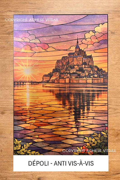 Adhésif vitrail MONDE 51