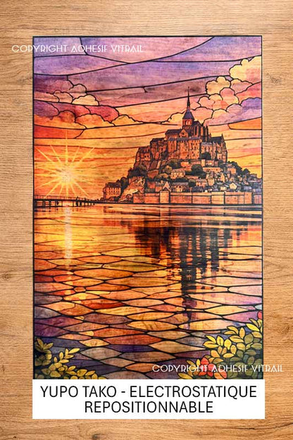 Adhésif vitrail MONDE 51