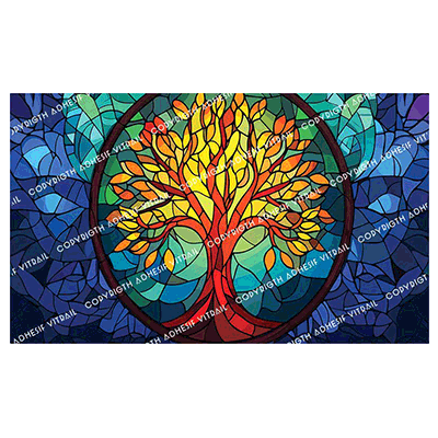 Adhesif Vitrail ARBRE 5