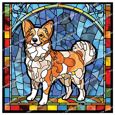 Adhesif Vitrail ANIMAL - CHIEN 20