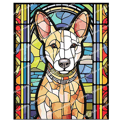 Adhesif Vitrail ANIMAL - CHIEN 3