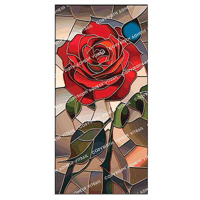 Adhesif Vitrail FLEUR 10