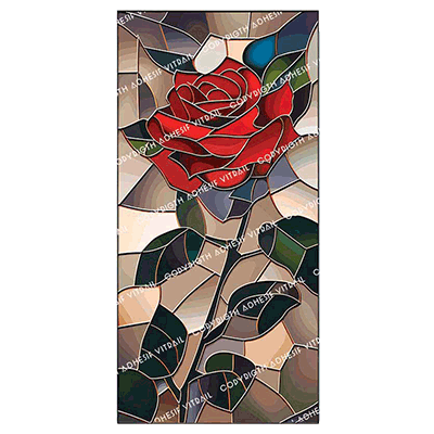 Adhesif Vitrail FLEUR 12