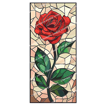 Adhesif Vitrail FLEUR 14