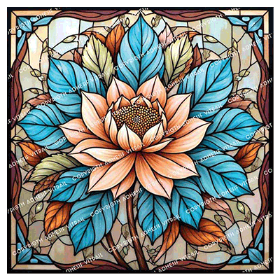 Adhesif Vitrail FLEUR 24