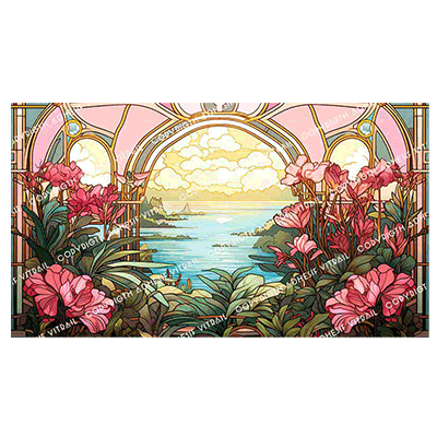 Adhesif Vitrail FLEUR 27