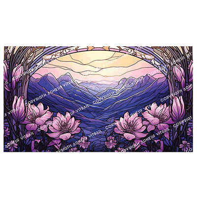 Adhesif Vitrail FLEUR 29