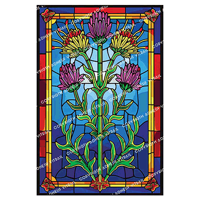 Adhesif Vitrail FLEUR 36