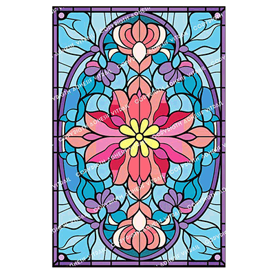 Adhesif Vitrail FLEUR 38