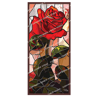 Adhesif Vitrail FLEUR 6