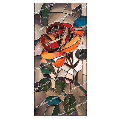 Adhesif Vitrail FLEUR 9