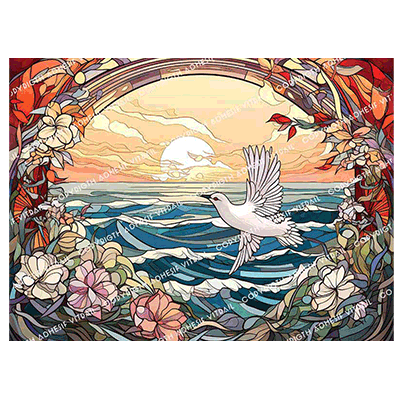 Adhesif Vitrail ANIMAL - OISEAU 3